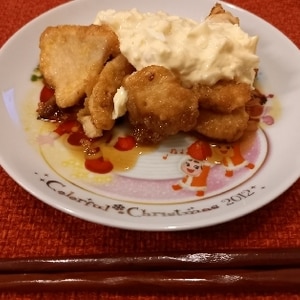 ぽん酢とケチャップで簡単甘酢あん♪チキン南蛮